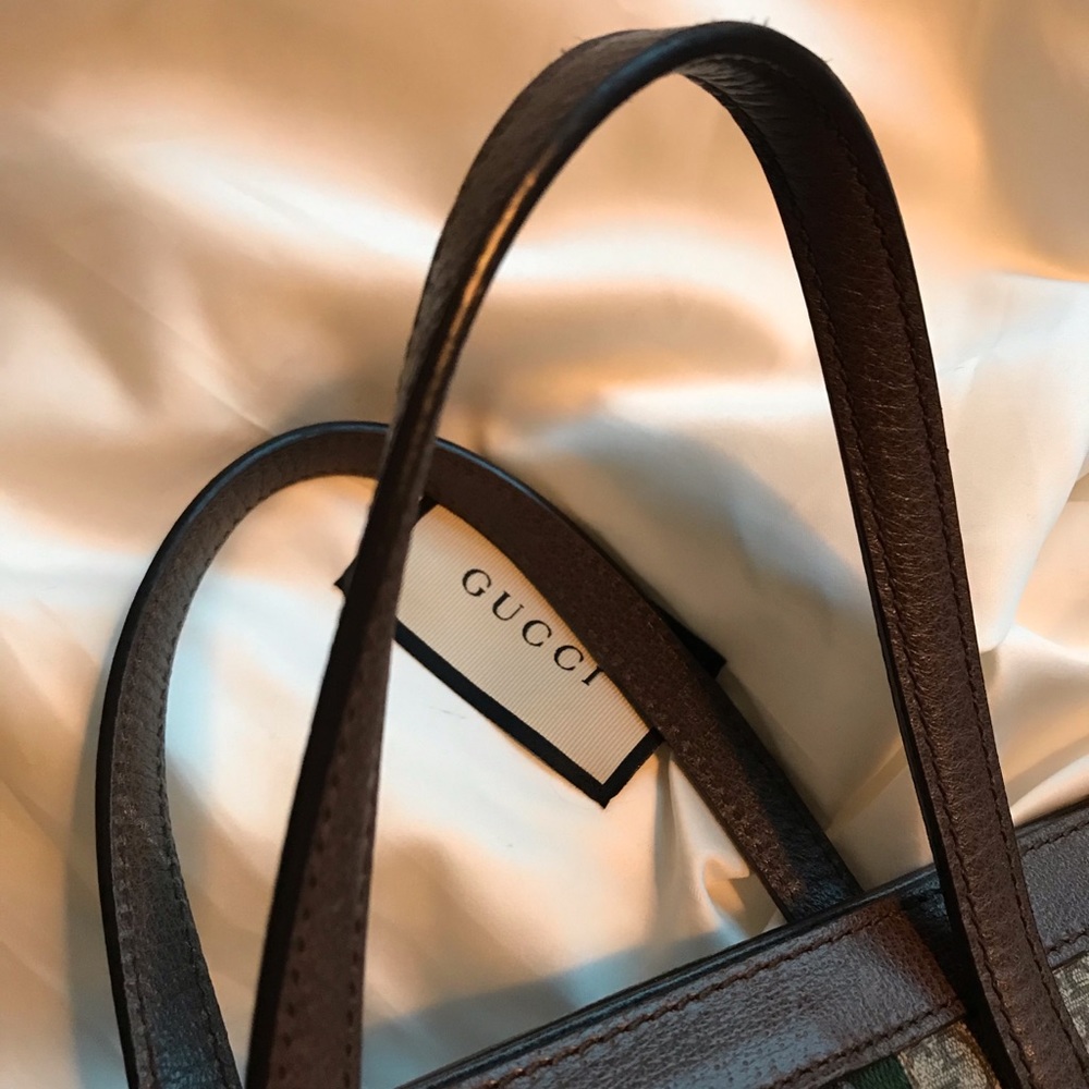 Gucci Large Monogram Structured Tote Handbag - Picture 11 of 16